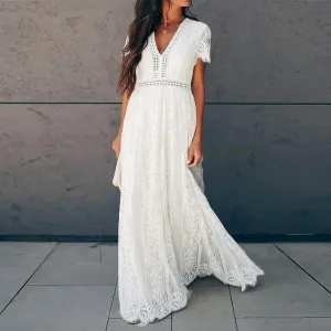 ARAGON Lace Maxi Dress