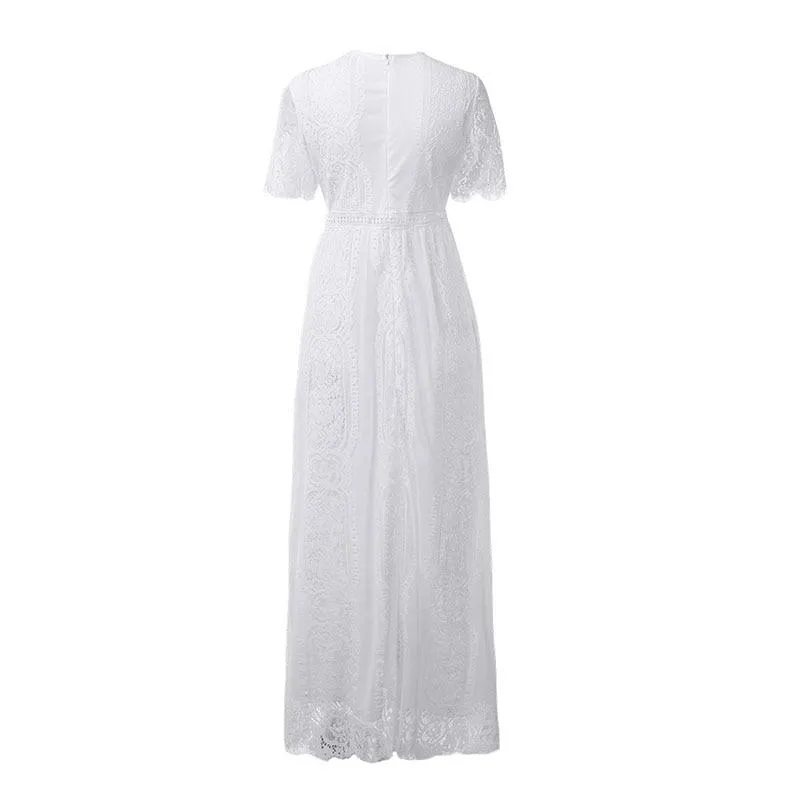 ARAGON Lace Maxi Dress