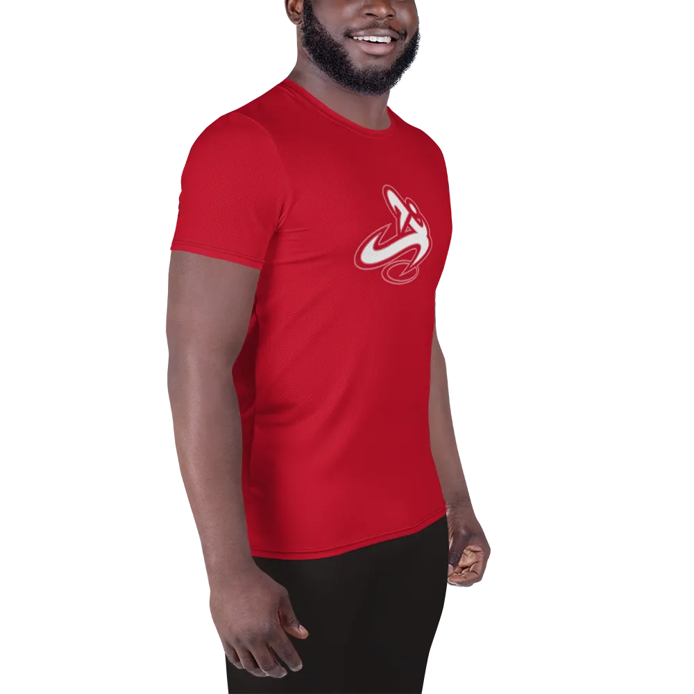 Athletic Apparatus Red White logo Men's Athletic T-shirt