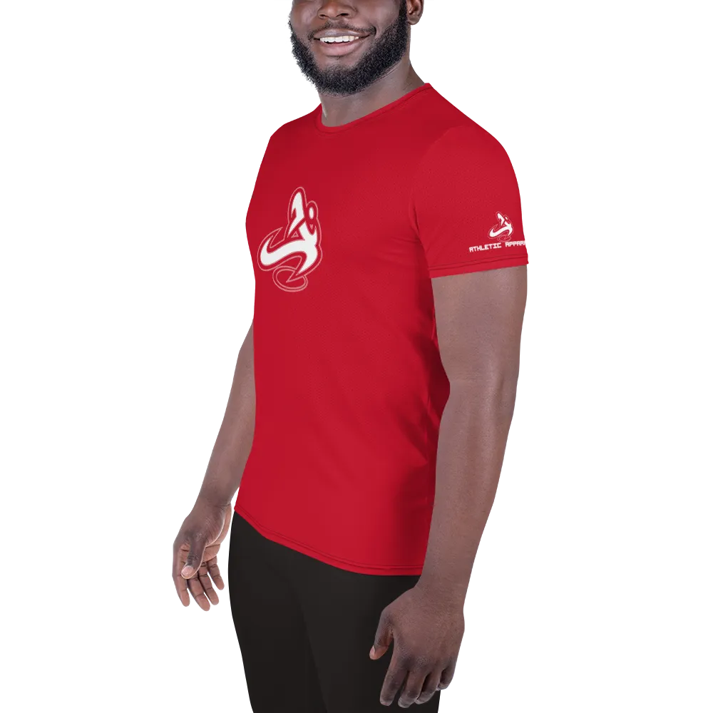 Athletic Apparatus Red White logo Men's Athletic T-shirt