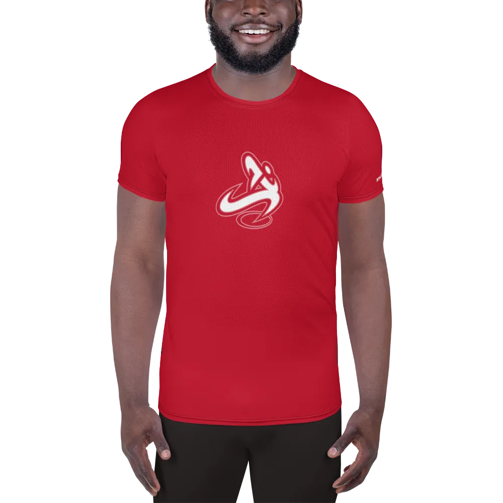 Athletic Apparatus Red White logo Men's Athletic T-shirt