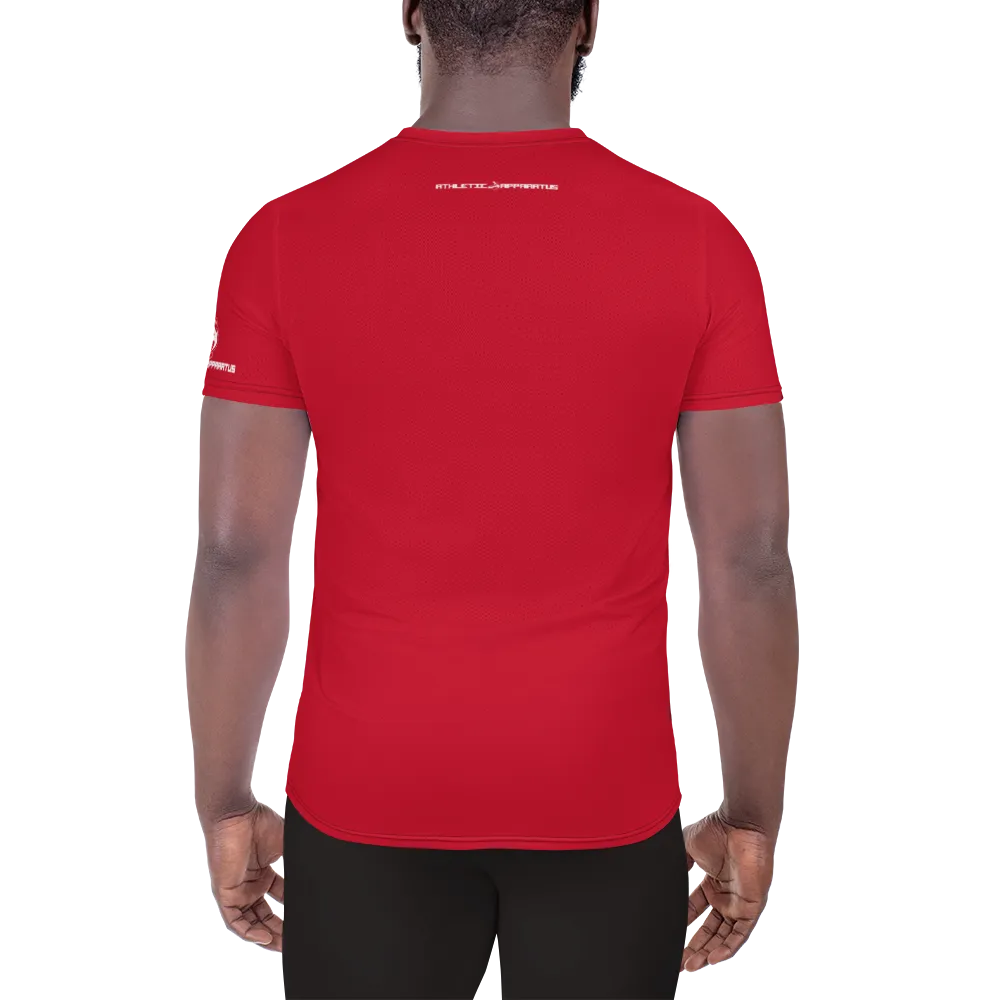 Athletic Apparatus Red White logo Men's Athletic T-shirt