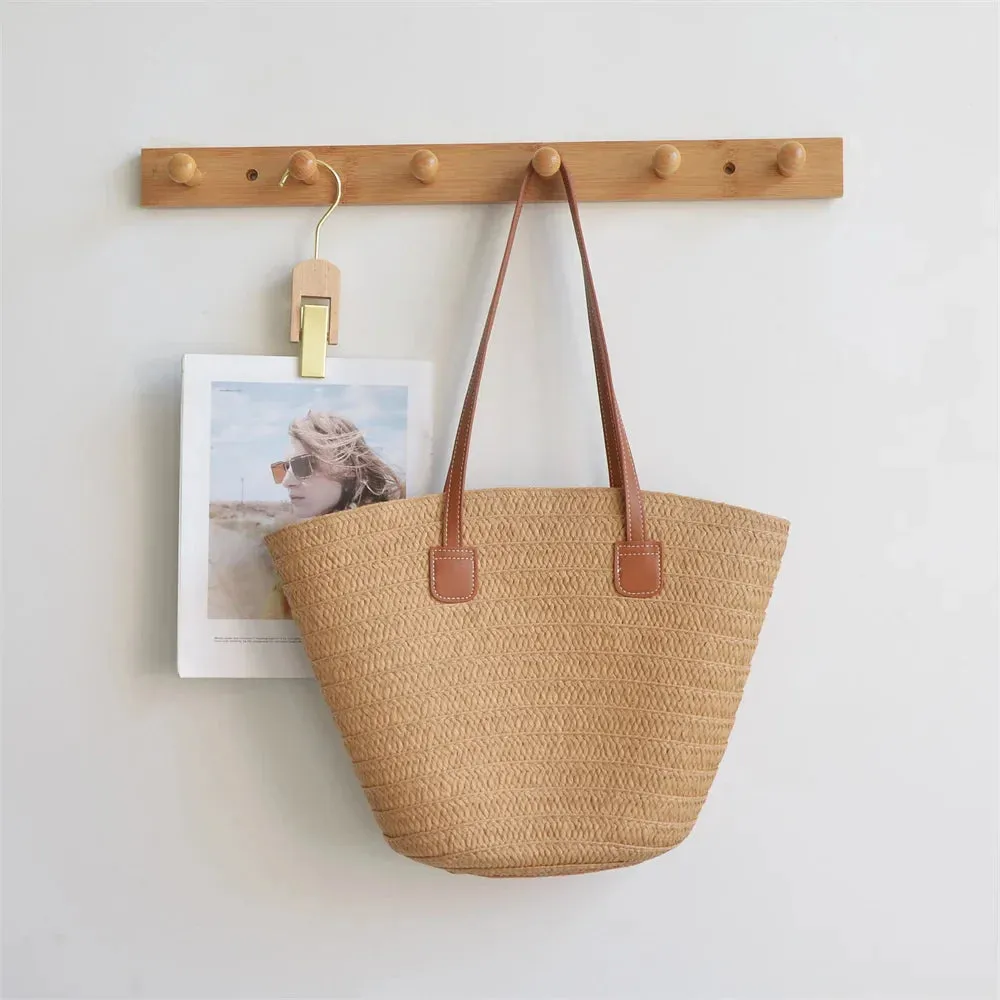 Beach Essentials Eco-Friendly Straw Bag for Sunny Adventures