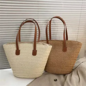 Beach Essentials Eco-Friendly Straw Bag for Sunny Adventures