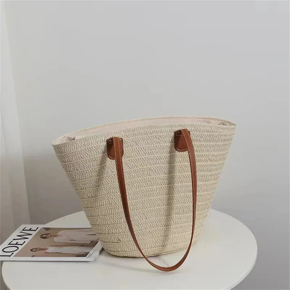 Beach Essentials Eco-Friendly Straw Bag for Sunny Adventures