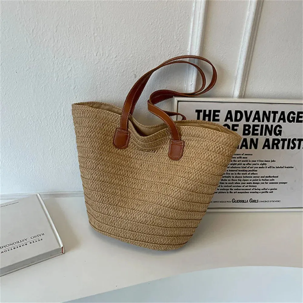 Beach Essentials Eco-Friendly Straw Bag for Sunny Adventures