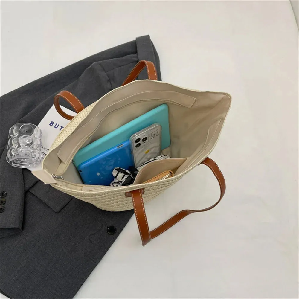 Beach Essentials Eco-Friendly Straw Bag for Sunny Adventures