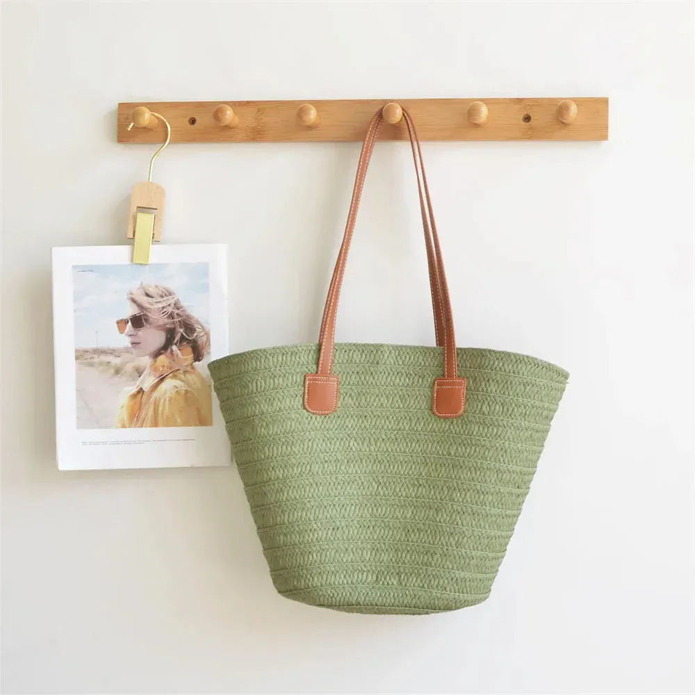 Beach Essentials Eco-Friendly Straw Bag for Sunny Adventures