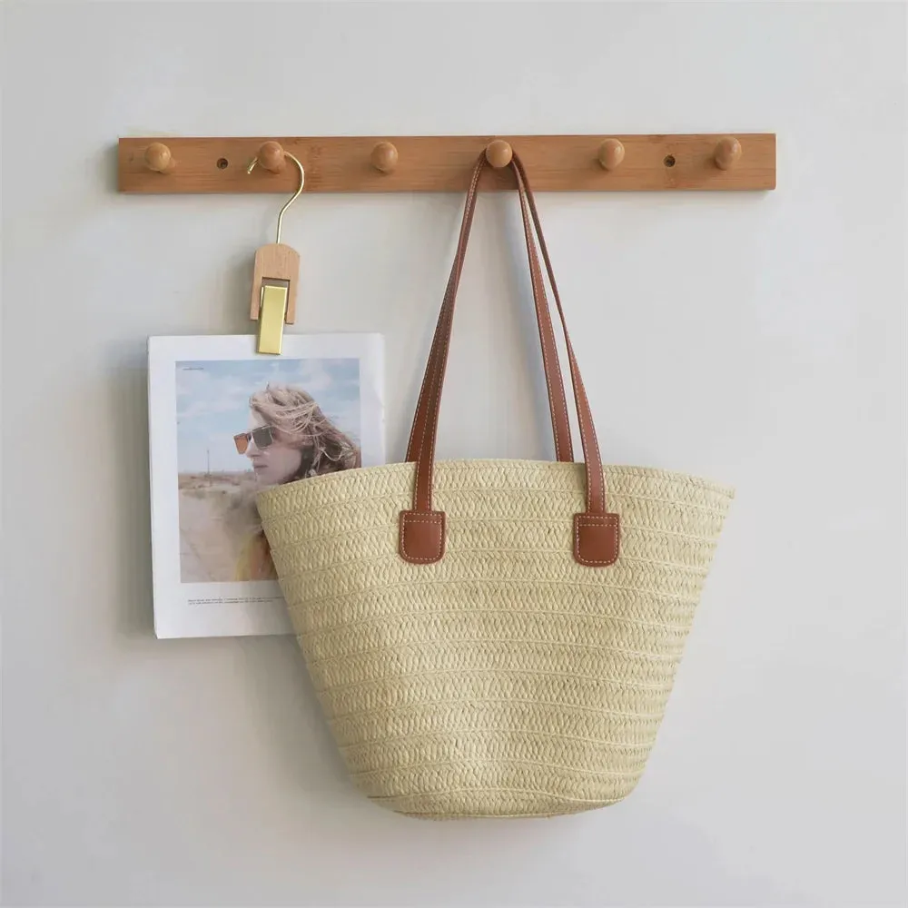 Beach Essentials Eco-Friendly Straw Bag for Sunny Adventures