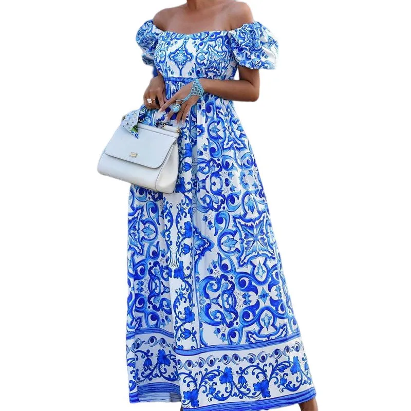 Bohemian Chic One-Shoulder Boho Maxi Dress