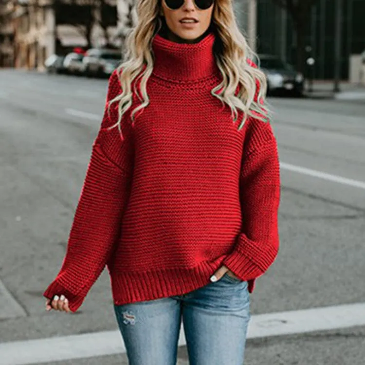 Broad Neck Loose Sweater