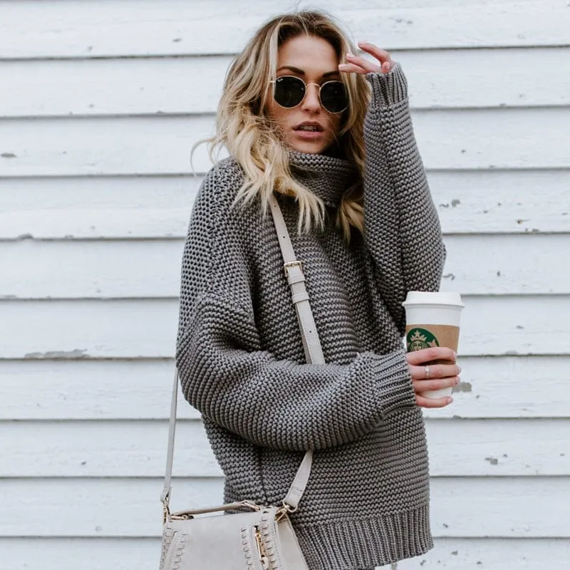 Broad Neck Loose Sweater