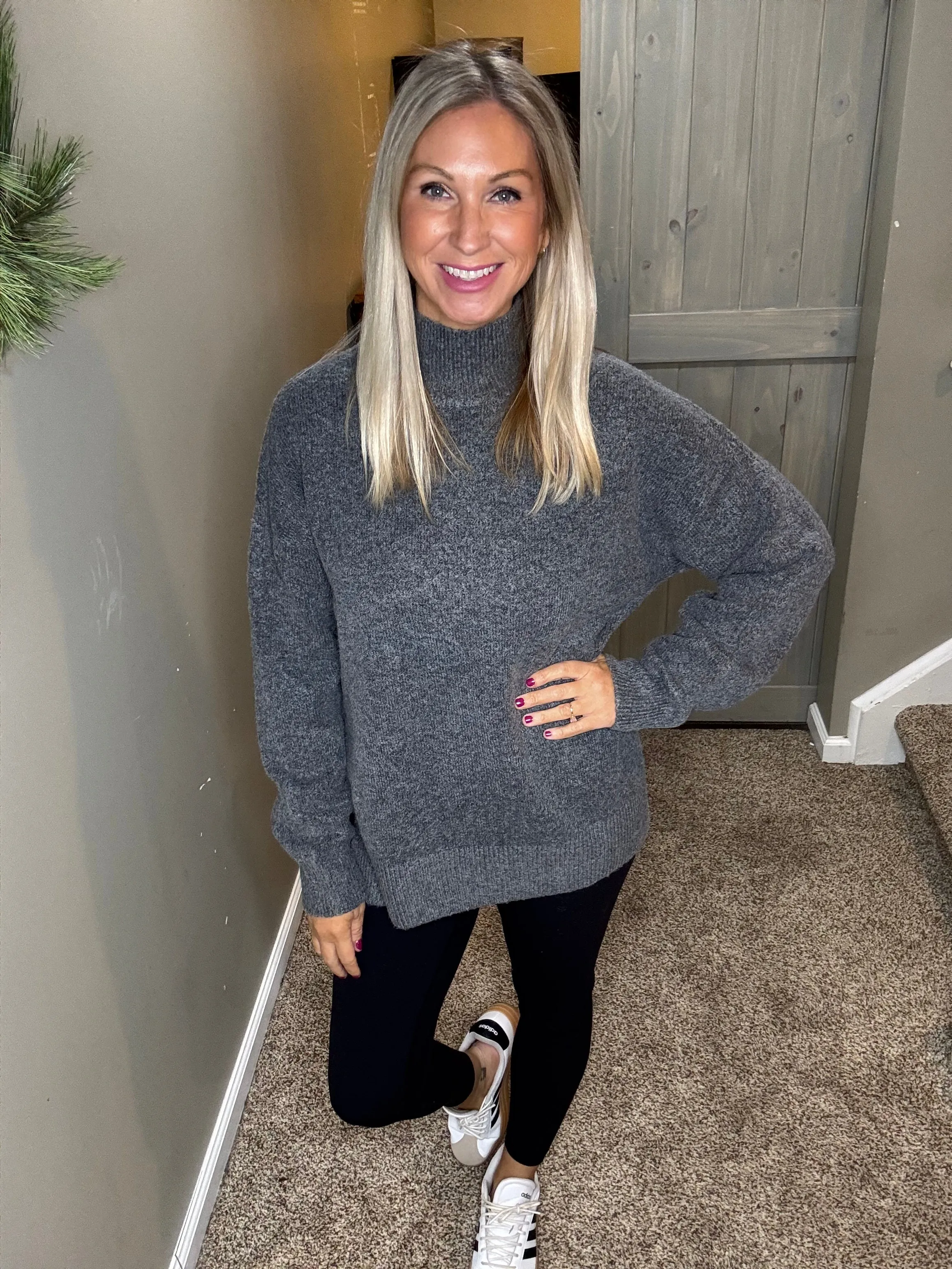 Charcoal Cozy Sweater