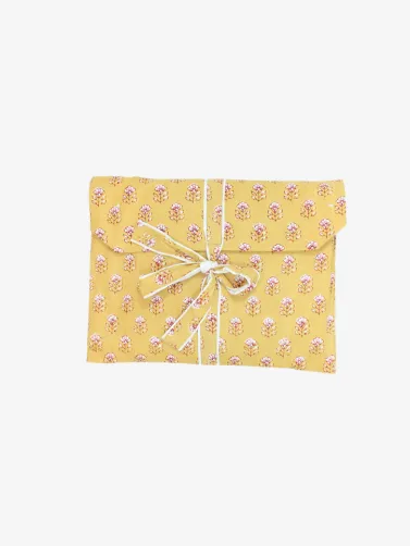 Cotton Pajamas-Yellow Floral Print