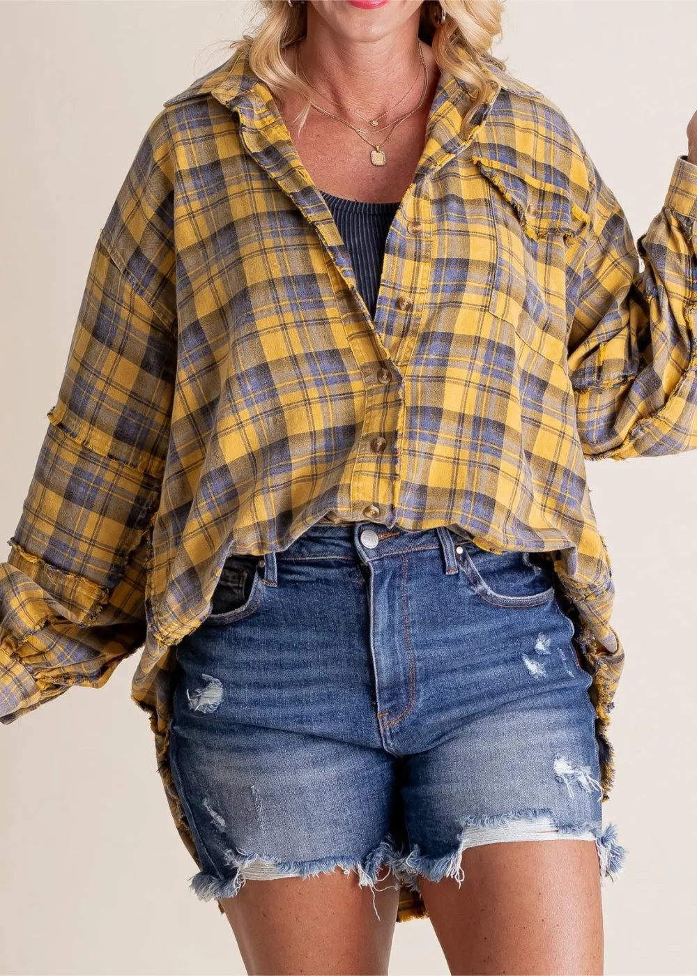 Cozy Layering Flannel Shirt Jacket