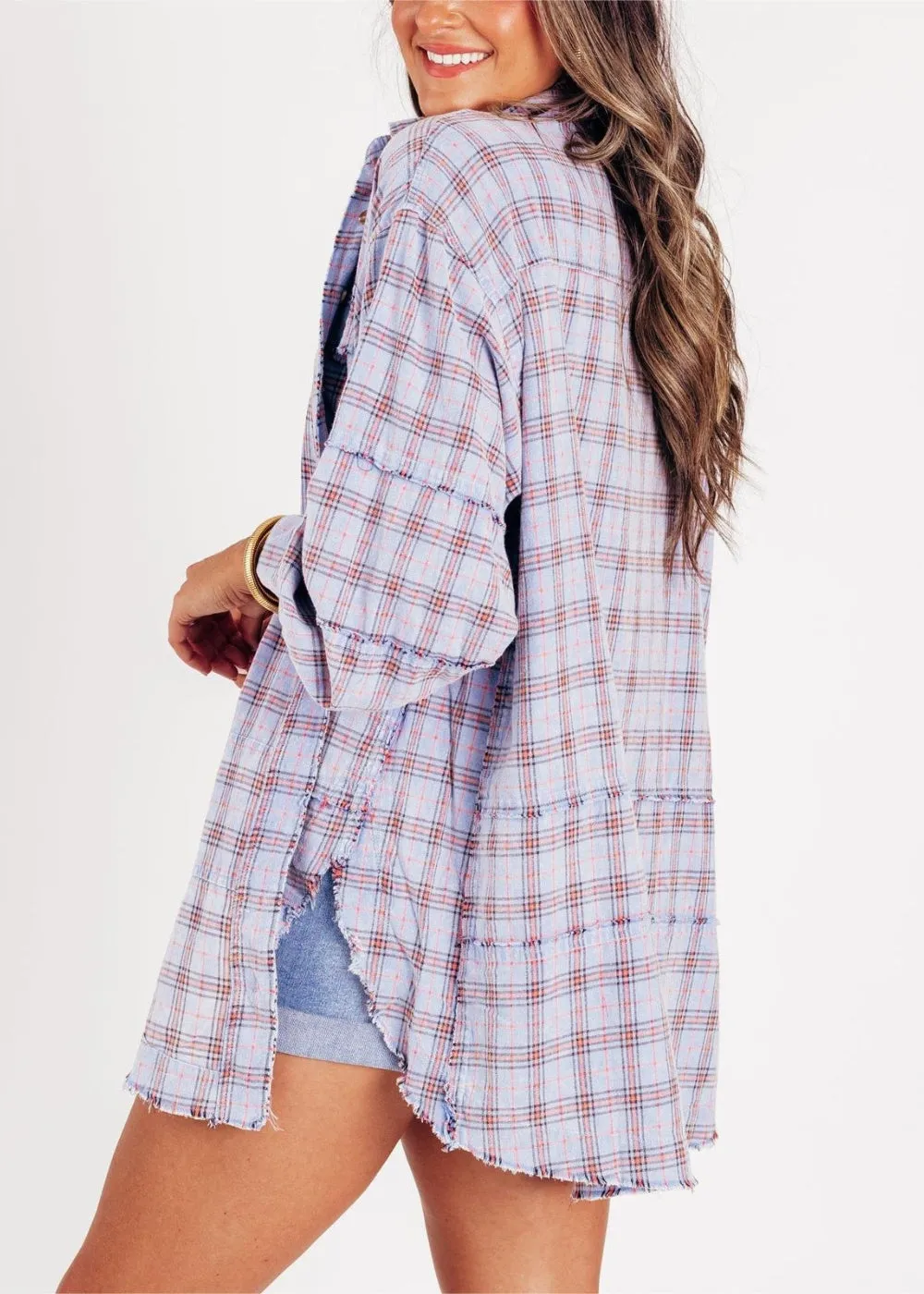 Cozy Layering Flannel Shirt Jacket