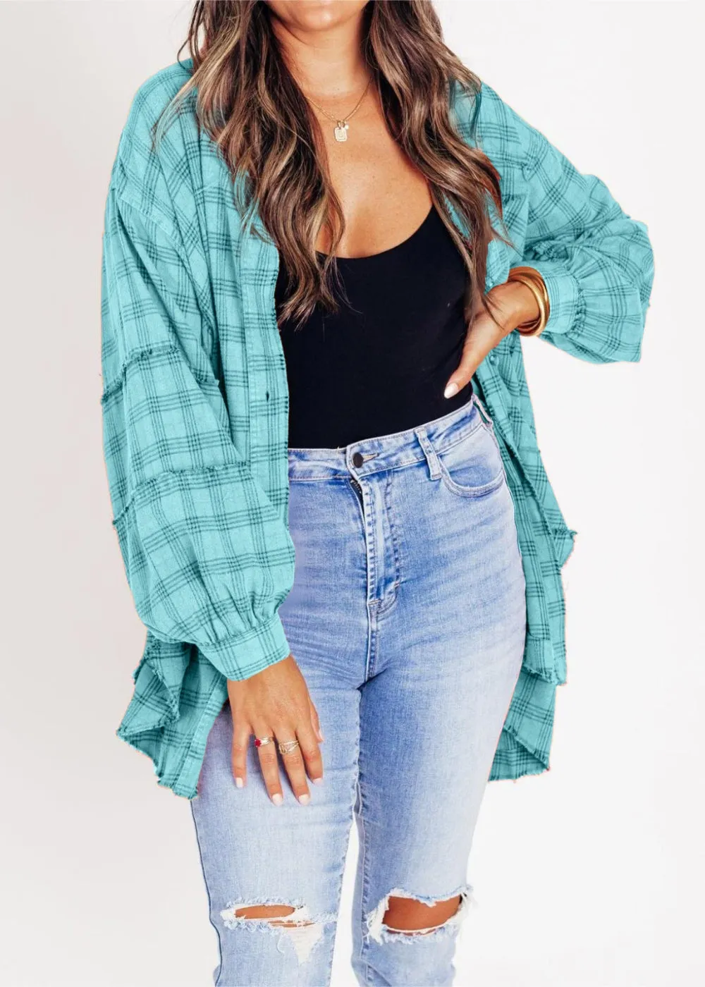 Cozy Layering Flannel Shirt Jacket