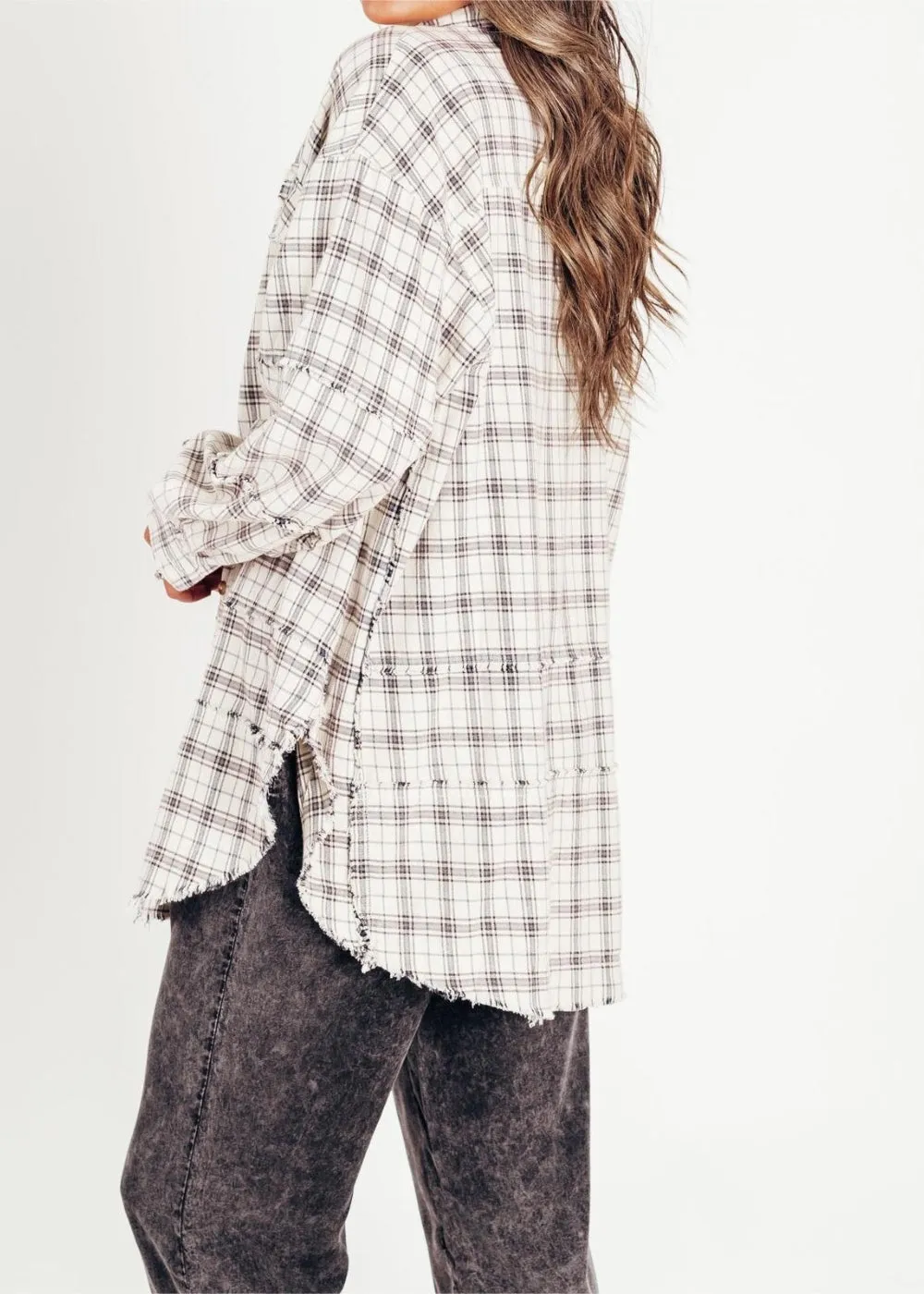 Cozy Layering Flannel Shirt Jacket