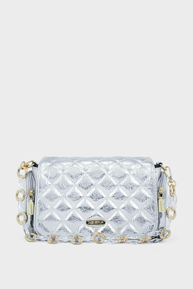 Cross Shoulder Bags BS2052-Silver