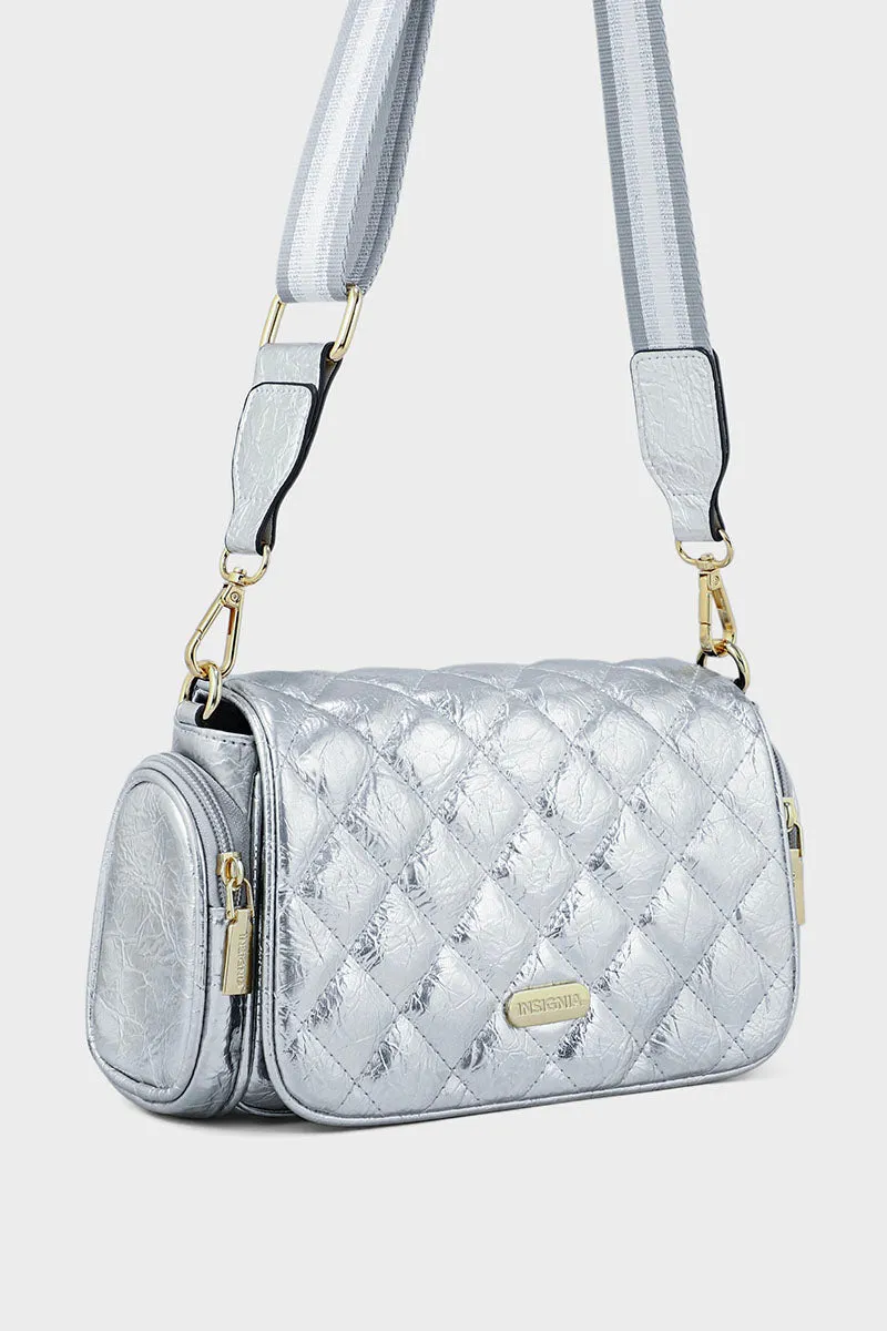 Cross Shoulder Bags BS2052-Silver