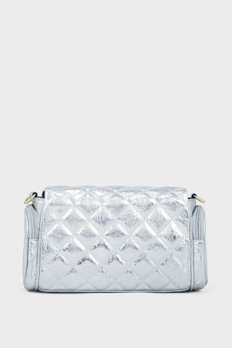 Cross Shoulder Bags BS2052-Silver
