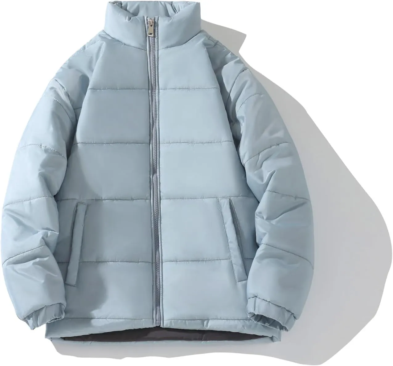 Down Cotton Coat for Men Winter Warm Quilted Jacket Thicken Padded Insulated Jacket Outwear Puffy Couple Winter Coat