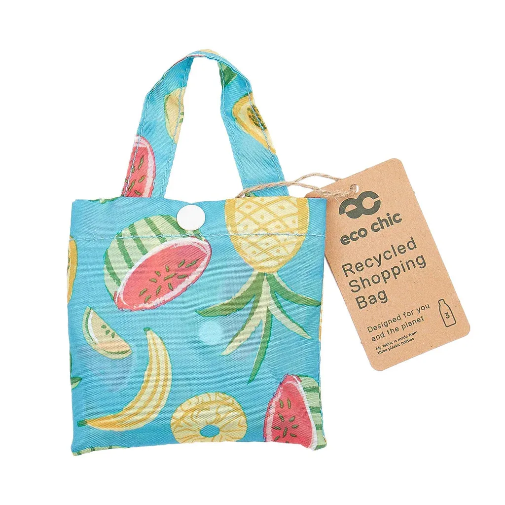 Eco Chic Blue Mixed Fruits Shopper