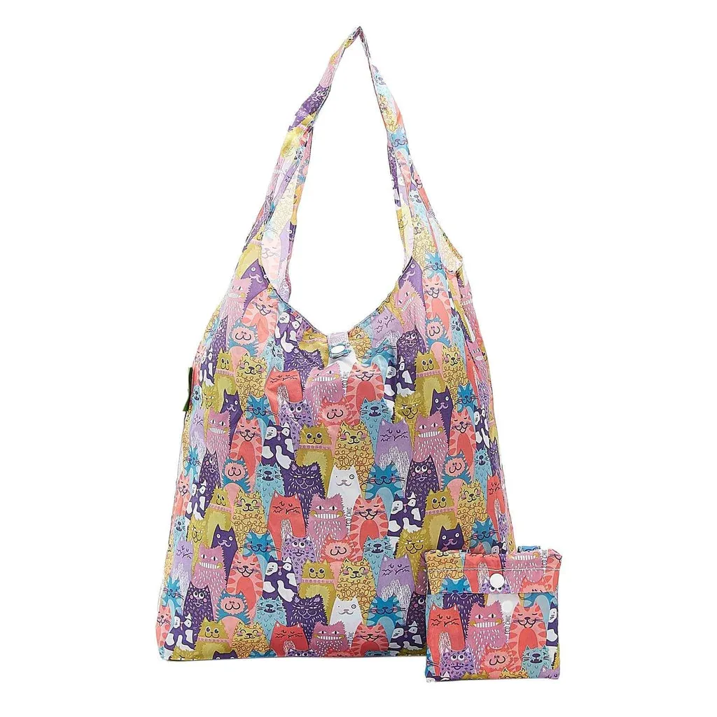 Eco Chic Multiple Stacking Cats Shopper