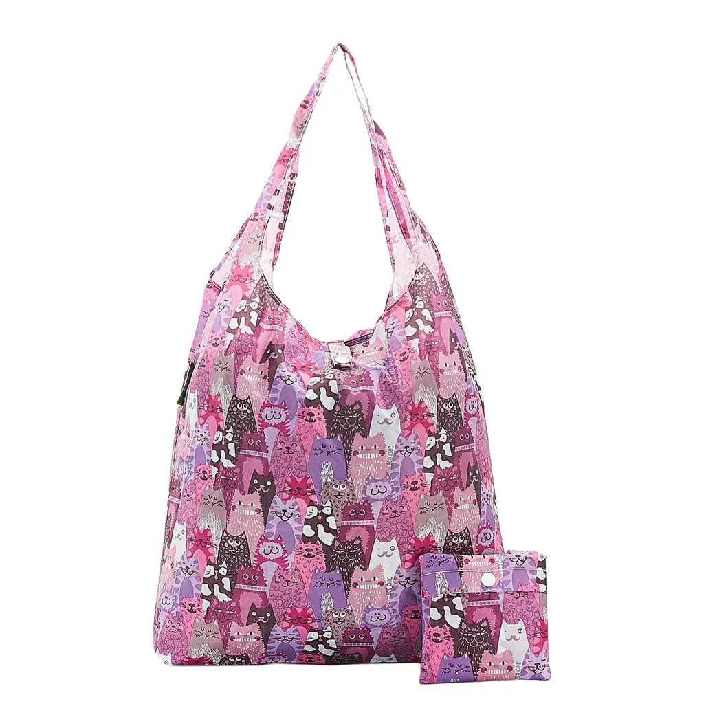 Eco Chic Multiple Stacking Cats Shopper
