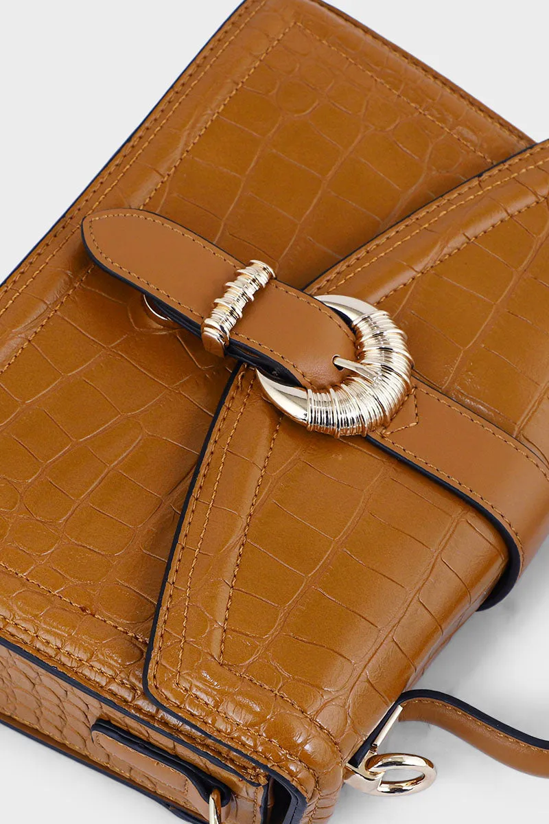 Flap Shoulder Bags BH0058-Tan