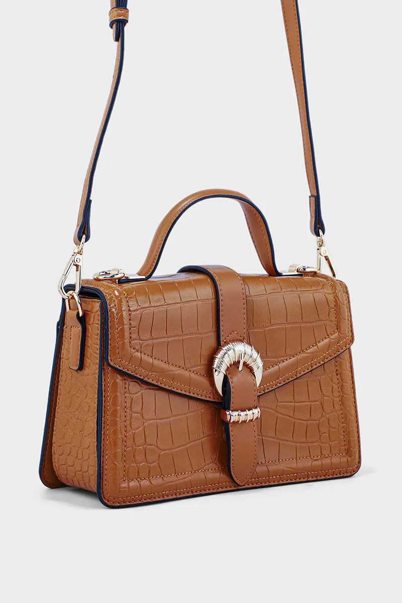 Flap Shoulder Bags BH0058-Tan