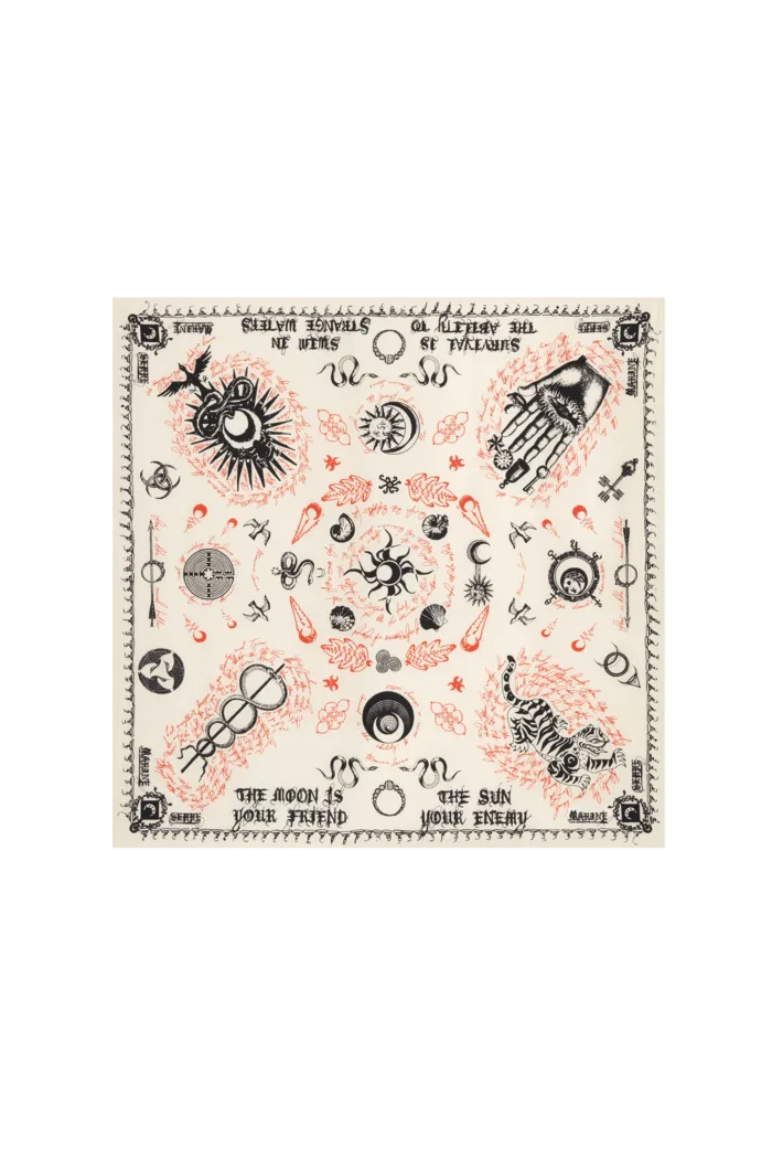 Geotic Printed Silk Carre