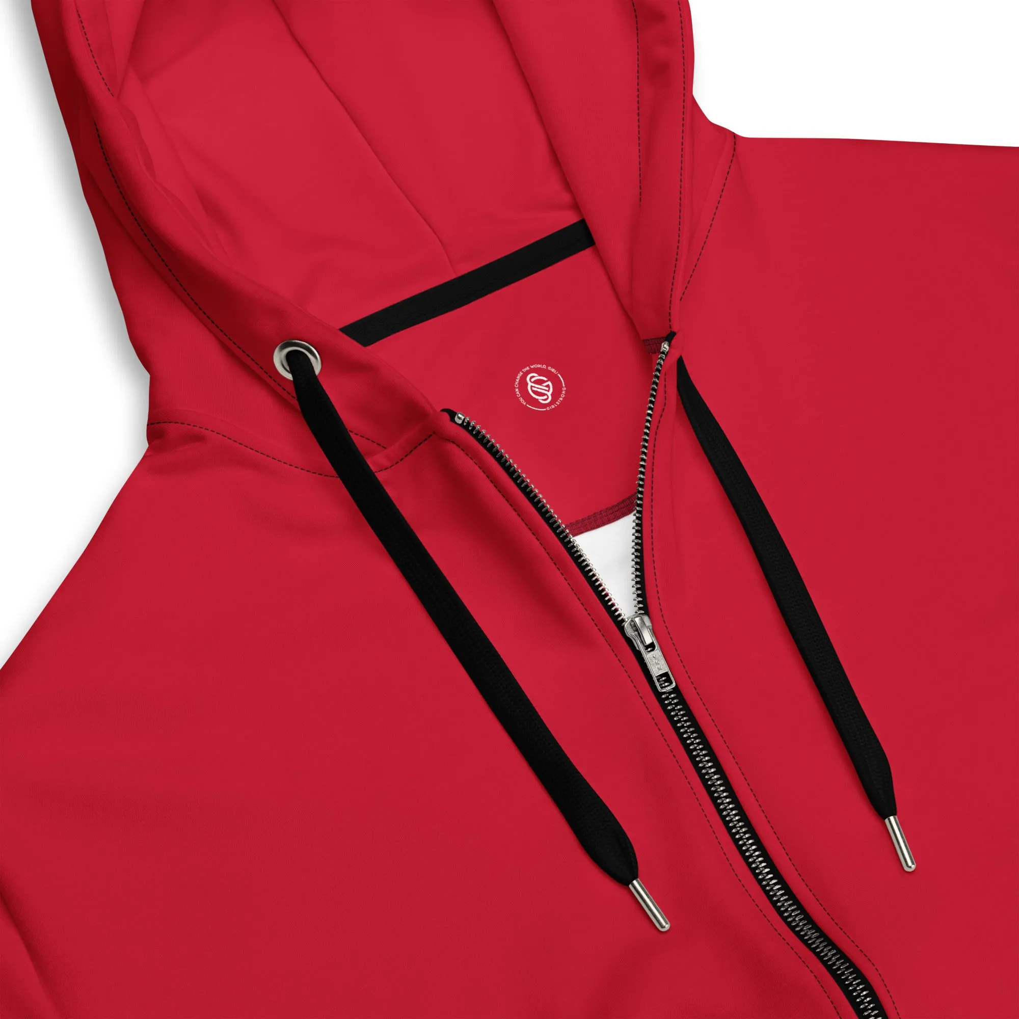 GS GRAPHIX ZIP HOODIE RED - ALL YOU NEED IS LOVE