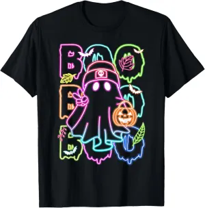 Halloween Boo Ghost Cute Colorful Halloween Costume for Kids T-Shirt
