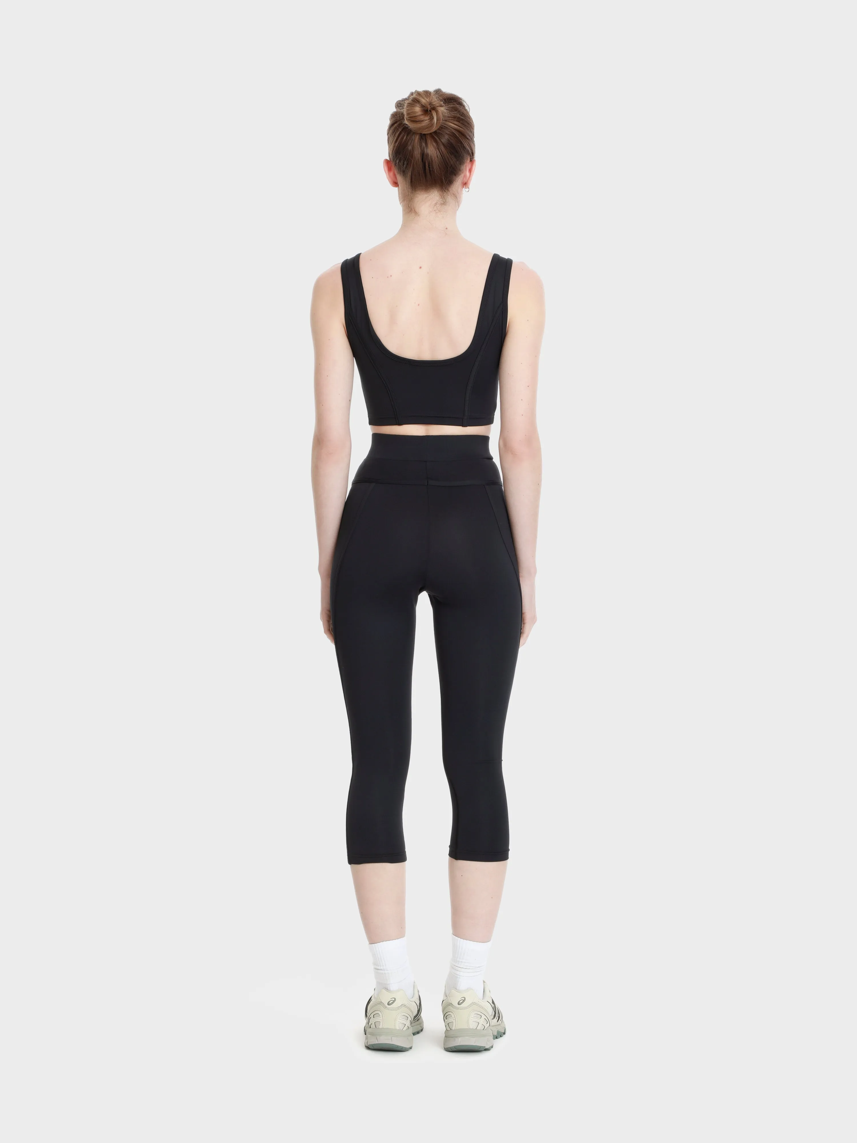 High waisted midi corset cut leggings