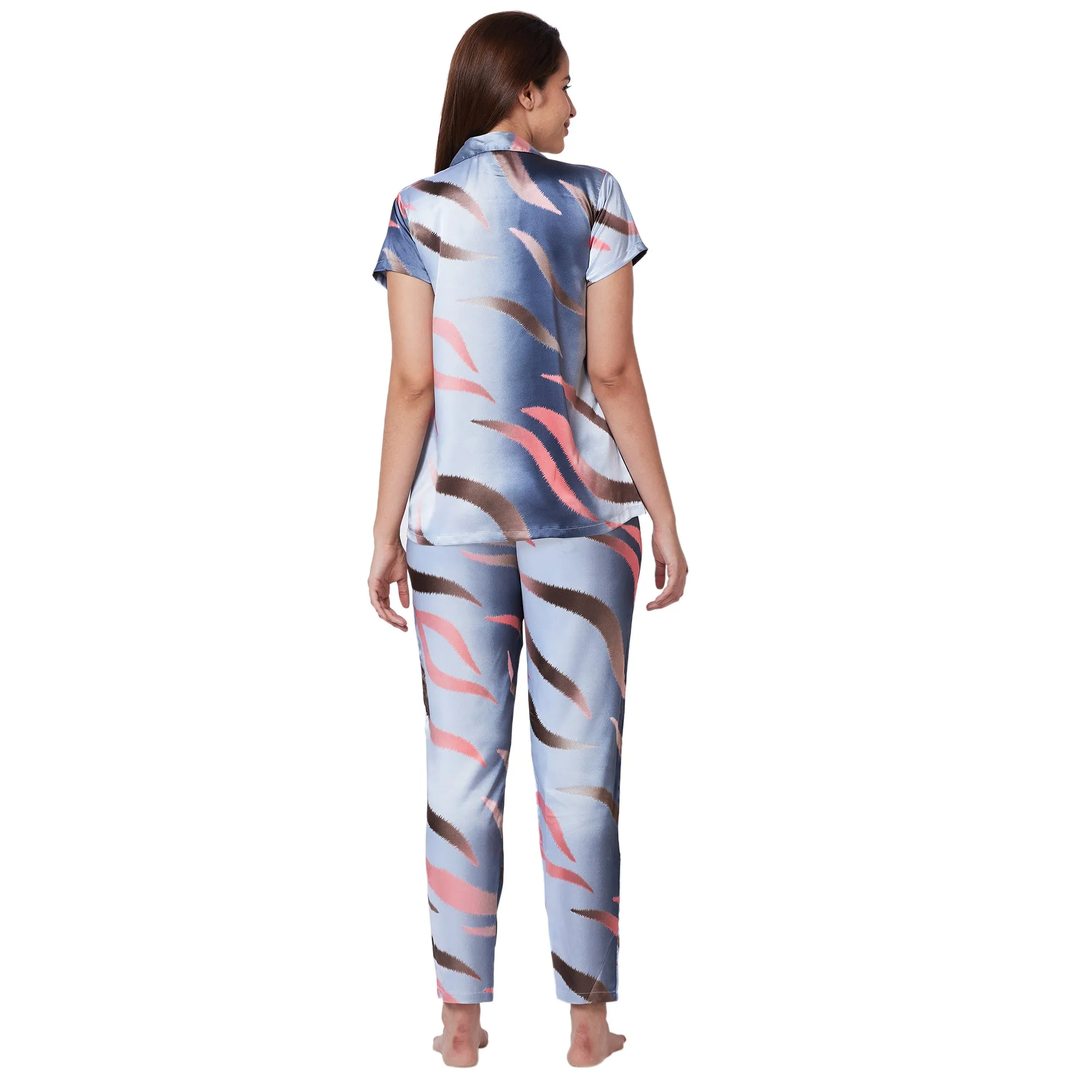 JRB 1870-Assorted Night Suit Cotton Print Regular-Grey