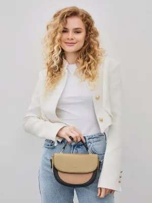 Keddo Couture Green & Beige Crossbody Handbag
