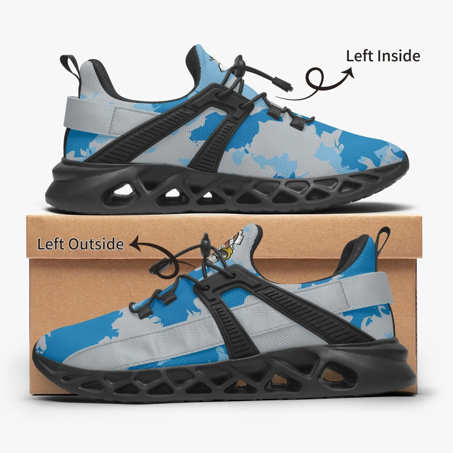 Kicxs DET Camo Mesh Running Shoes