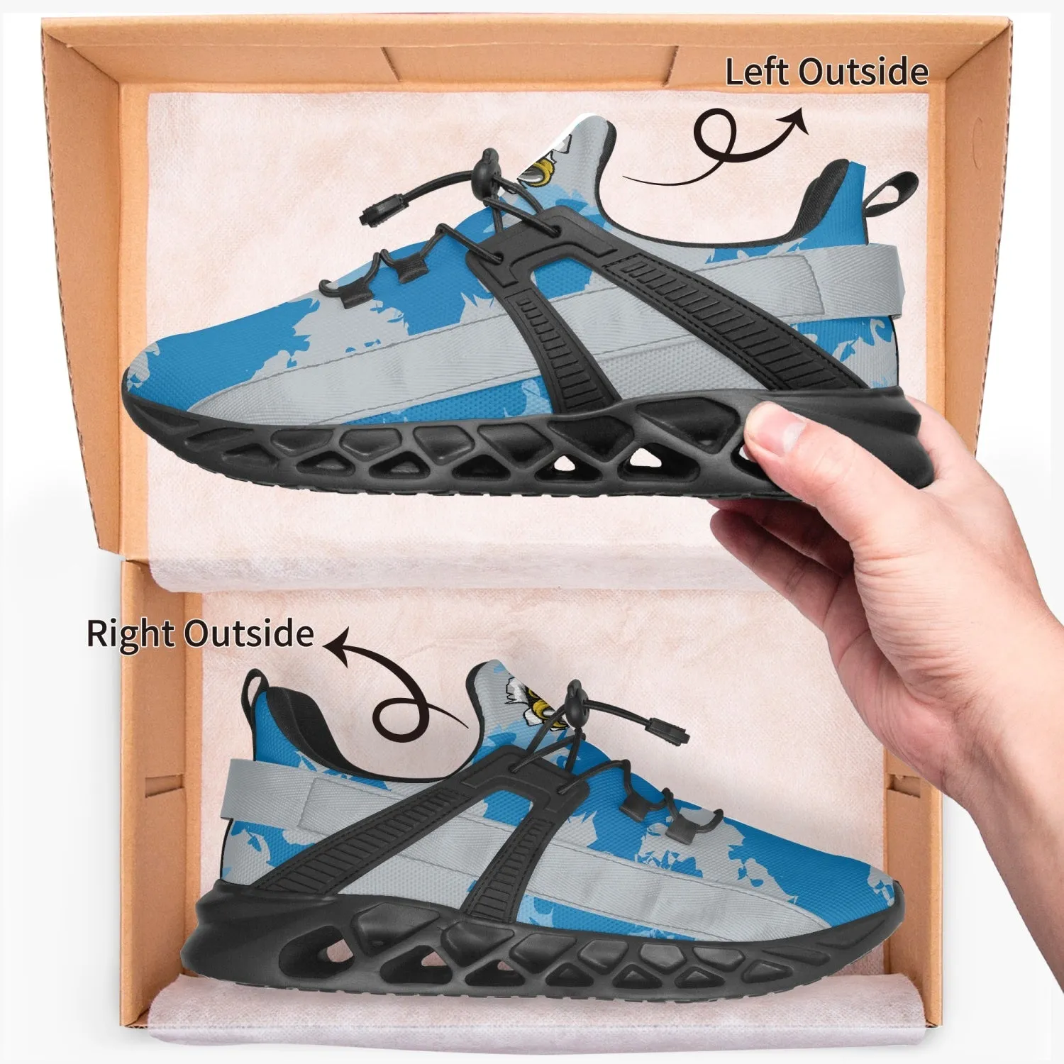 Kicxs DET Camo Mesh Running Shoes