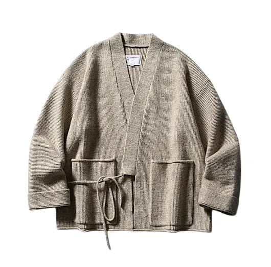 Kimono sweater cardigan with side tie