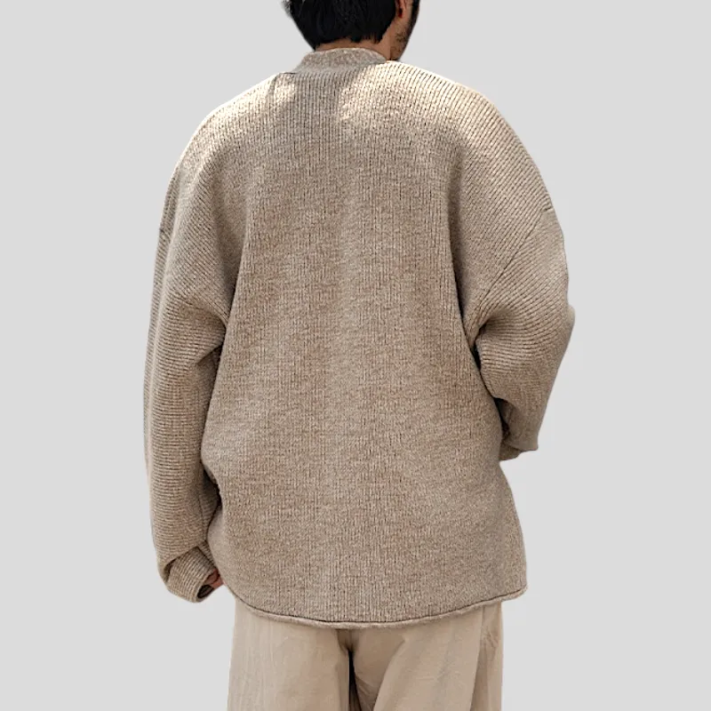 Kimono sweater cardigan with side tie