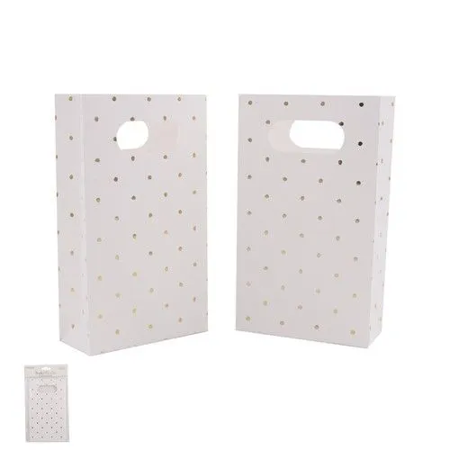 Loot Party Bags - Metallic Gold Polka Dots