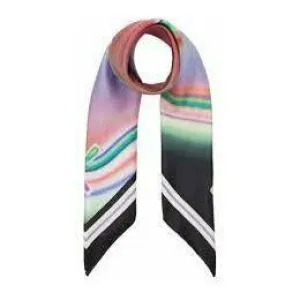 LOVE IS ETERNAL PRINT SILK SQUARE SCARF