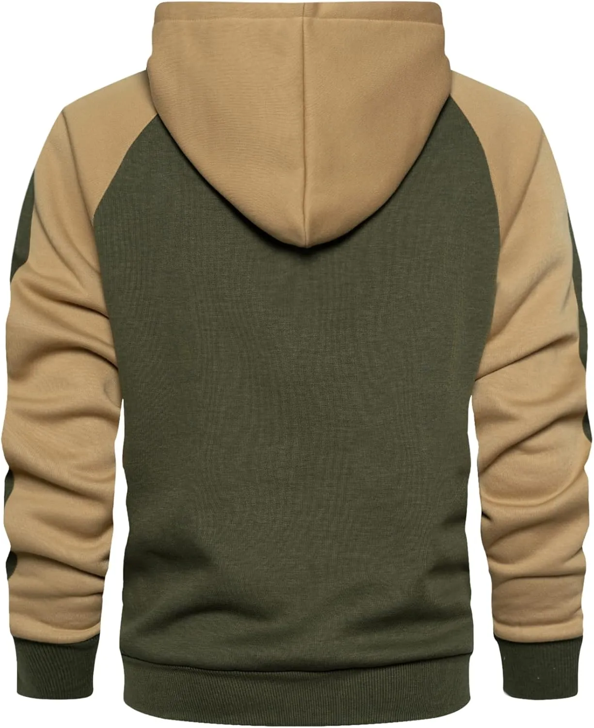 MANTORS Mens Fleece Jackets Contrast Hoodies Lightweight Sweatshirt Color Block Jacket Coats