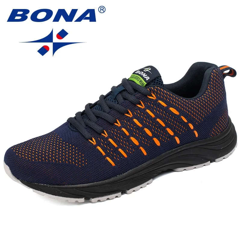 Men Running Shoes Mesh Weaving