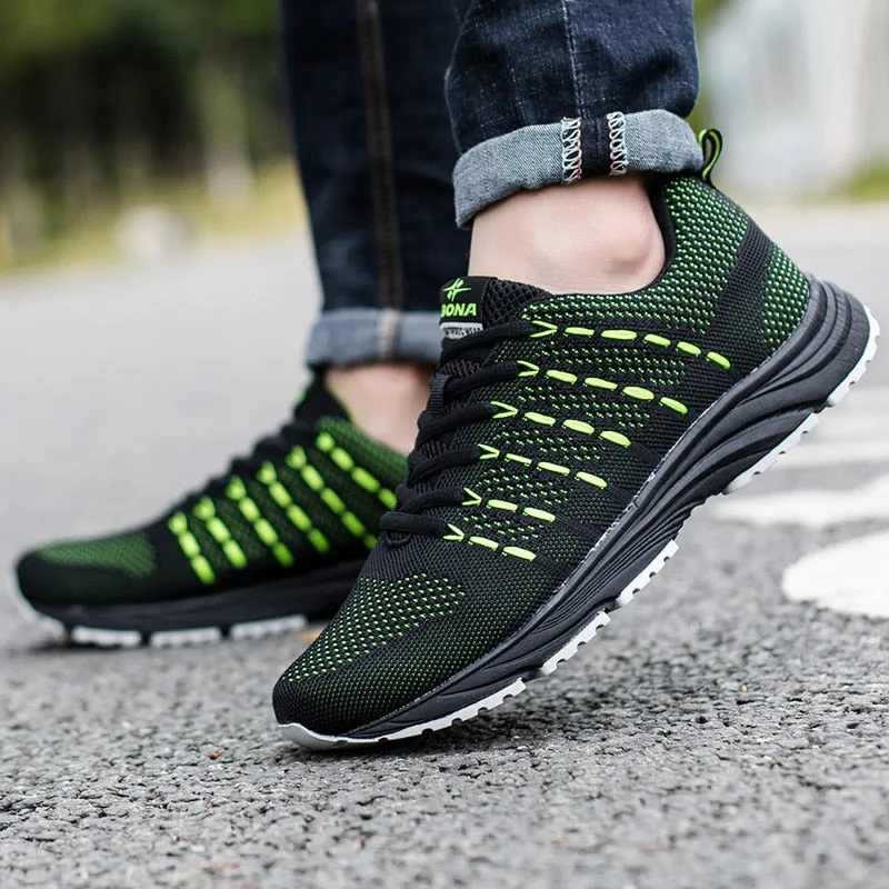 Men Running Shoes Mesh Weaving