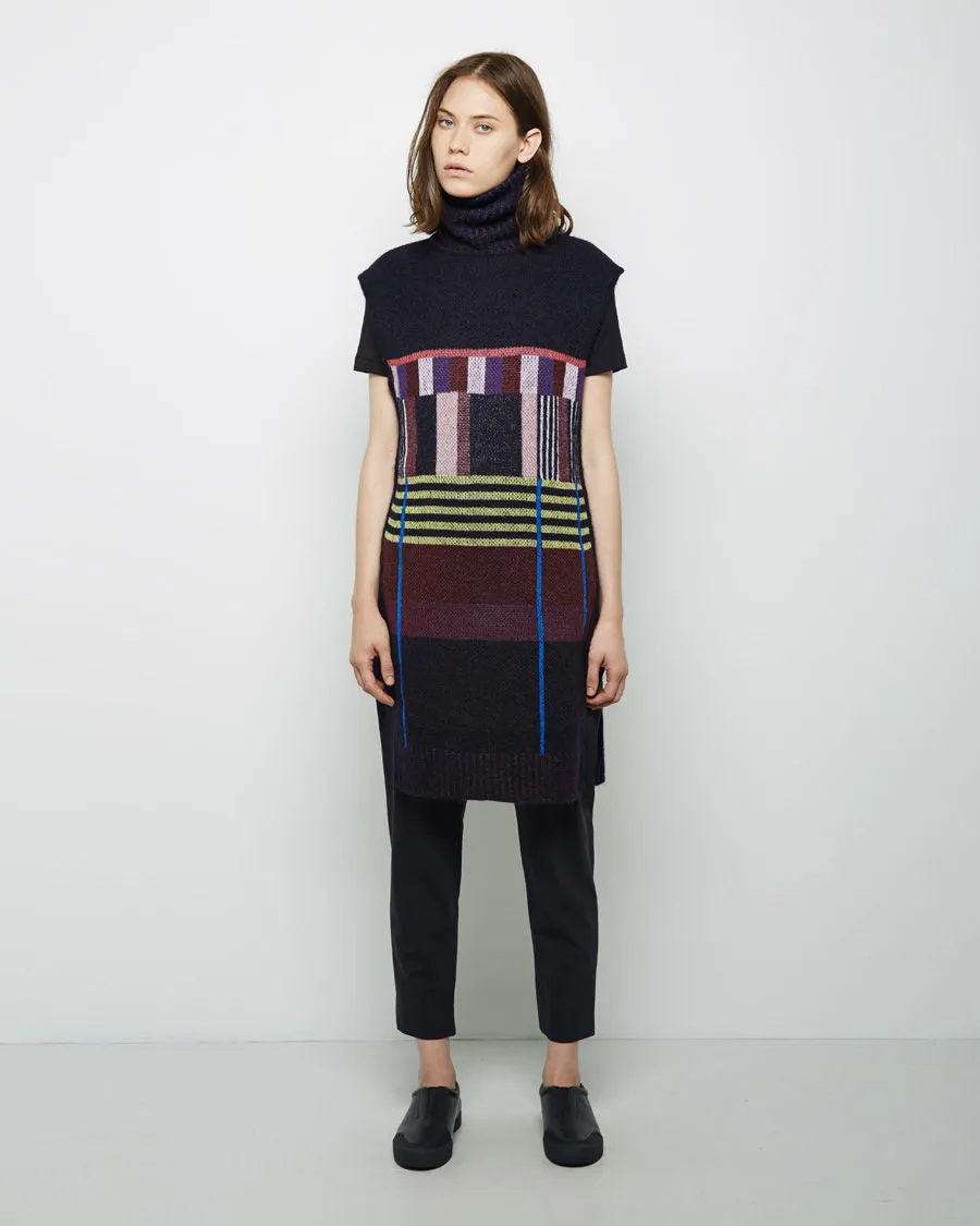 Mohair Turtleneck Poncho