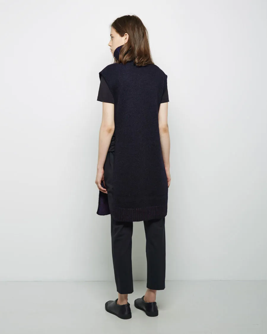 Mohair Turtleneck Poncho