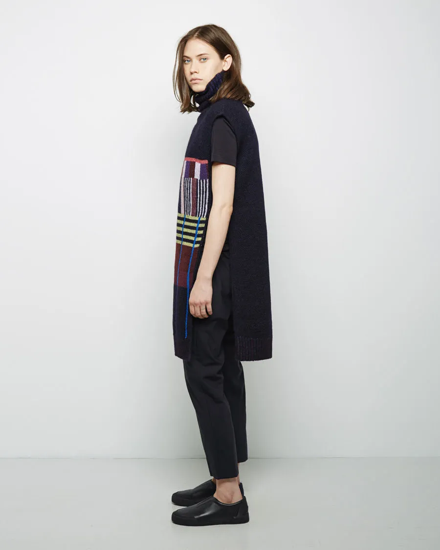 Mohair Turtleneck Poncho