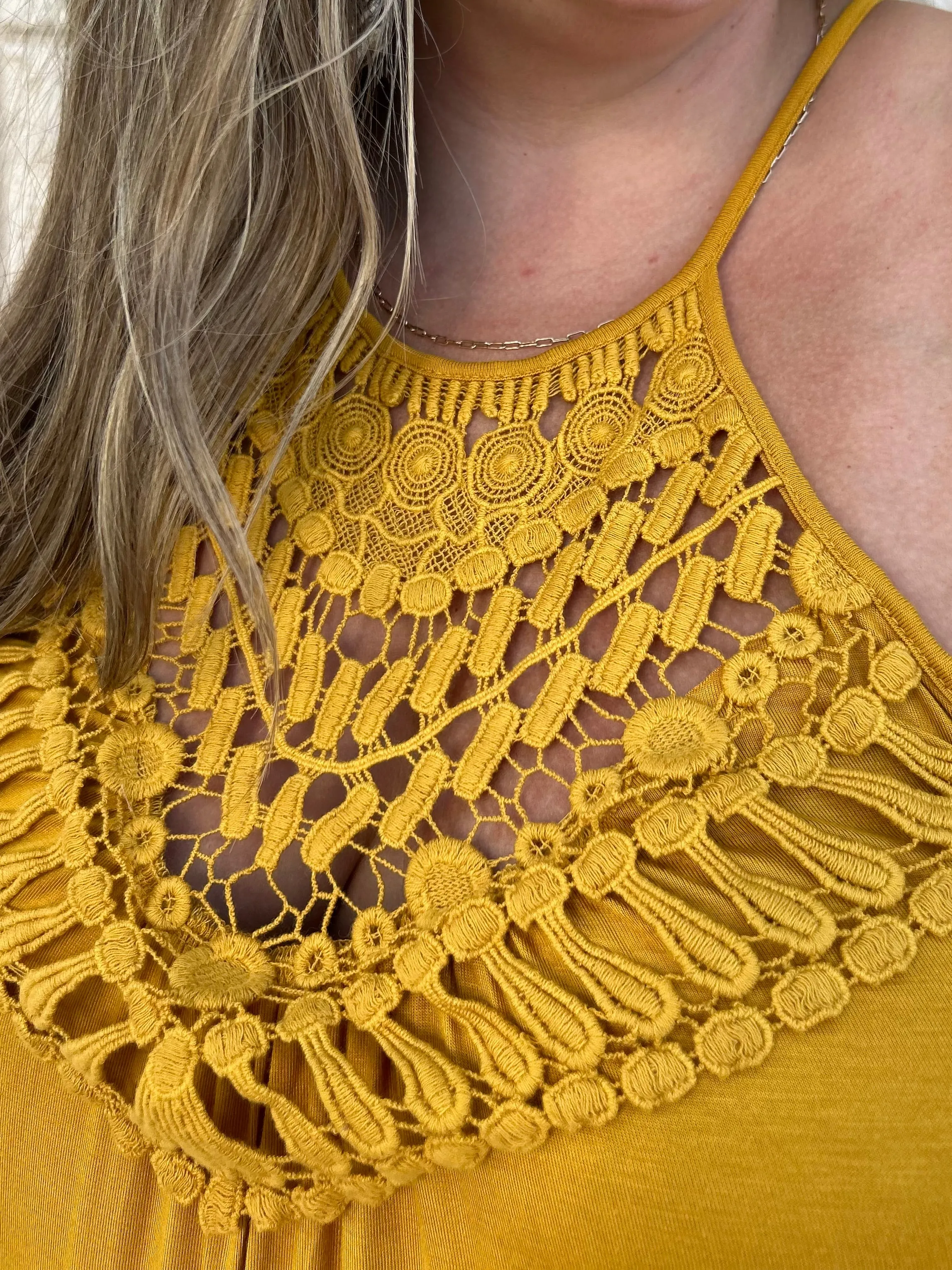 Mustard Boho Maxi Dress FINAL SALE!